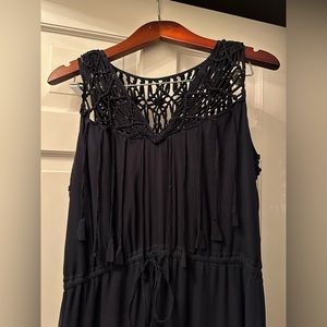 Calypso navy maxi dress